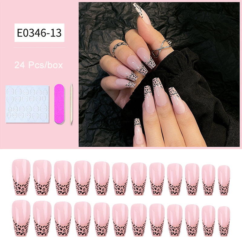 Long Coffin Press On Nails – Luxury Matte Ballerina