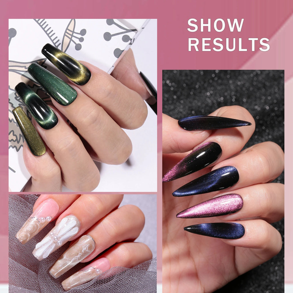 6 Colors UV LED Gel Nail Polish Set – Manicure Kit with Box