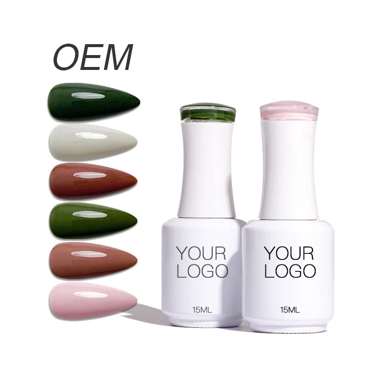 15ml Pure Color Gel Polish Set – Earthy Tones UV LED Soak-Off