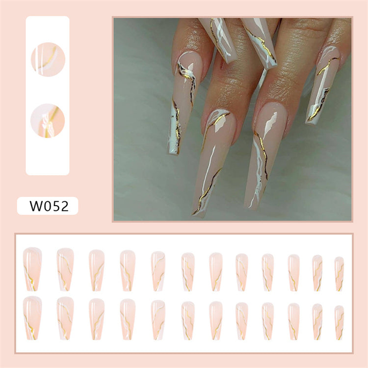 Long Coffin Press On Nails – Colorful Matte Ballerina False Nails (Wholesale)