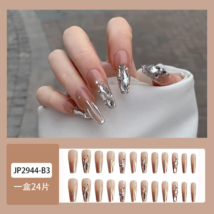 Long Coffin Press On Nails – Colorful Matte Ballerina False Nails (Wholesale)