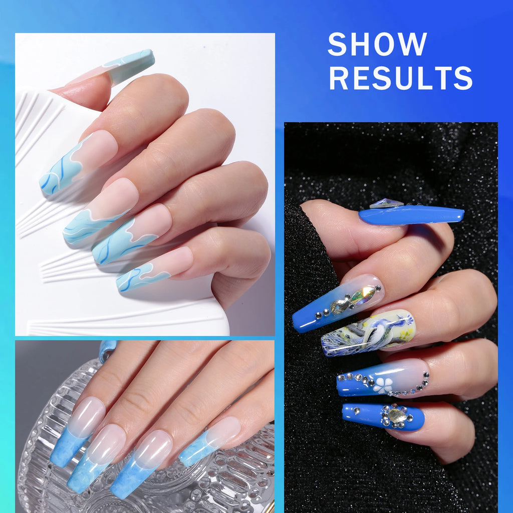 6 Colors Gel Nail Polish Set – UV Gel with Box