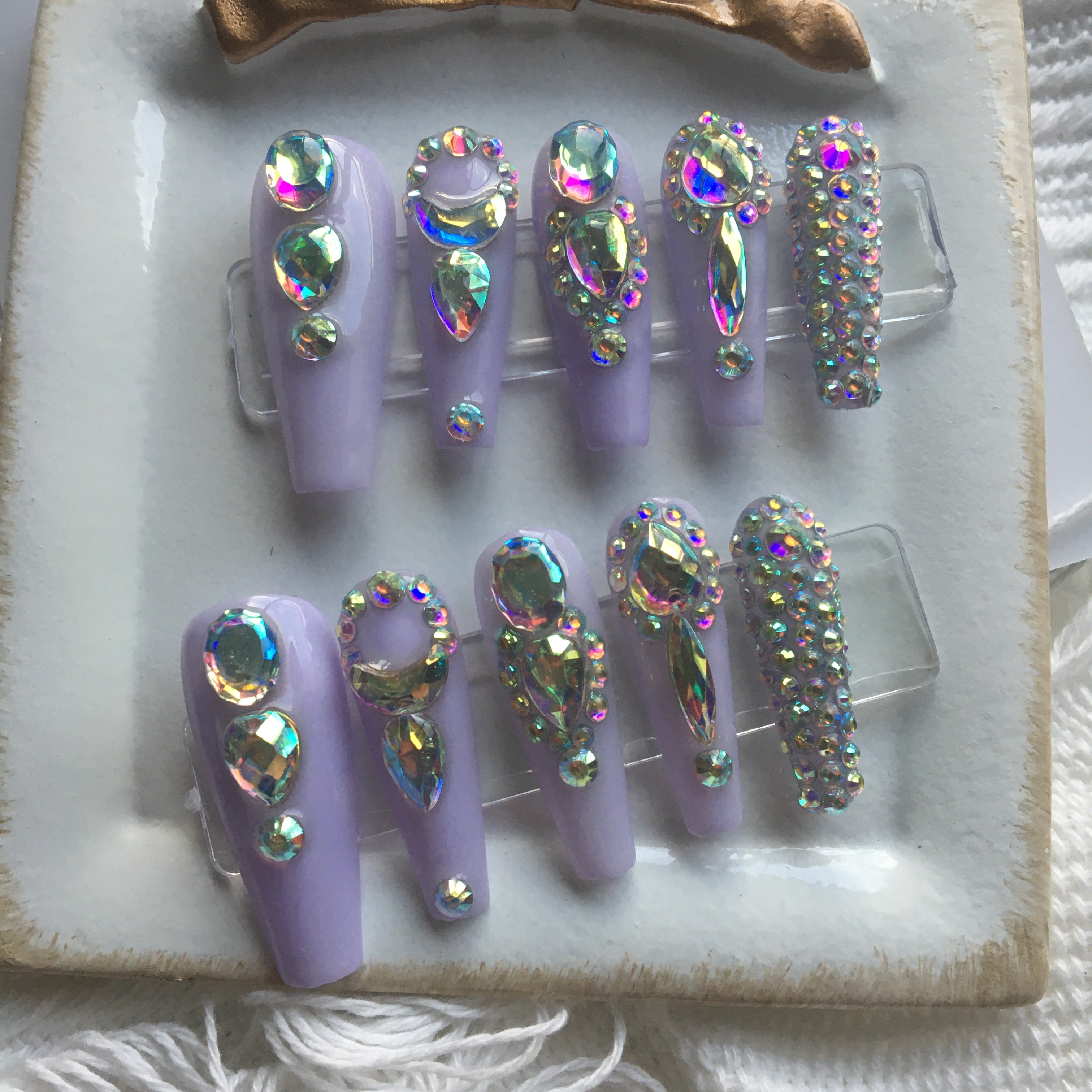 H569-H585 Colorful Press On Nails – Kids Gift Set