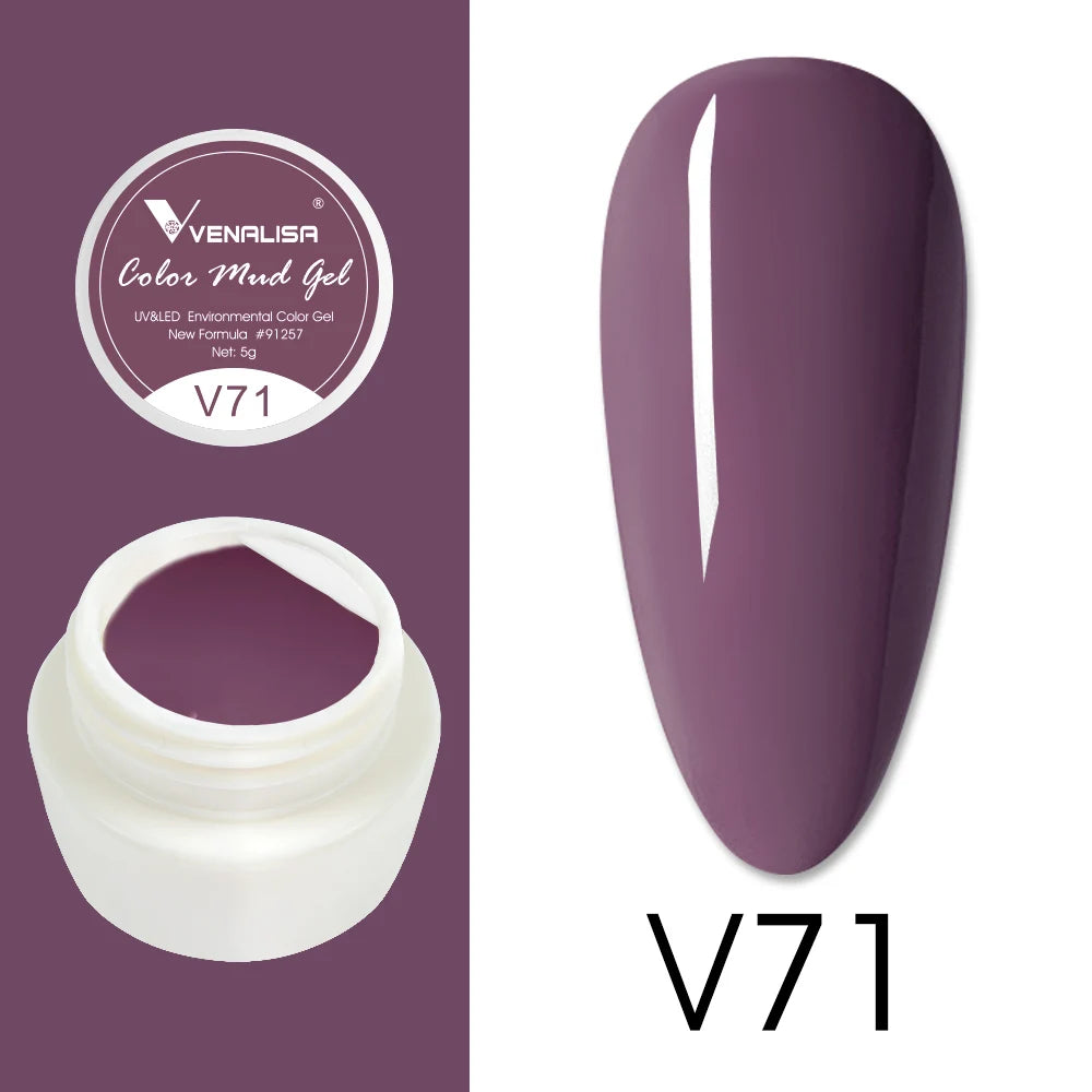 Venalisa Color Mud Gel – Pure Color DIY Nail Art UV Gel Polish
