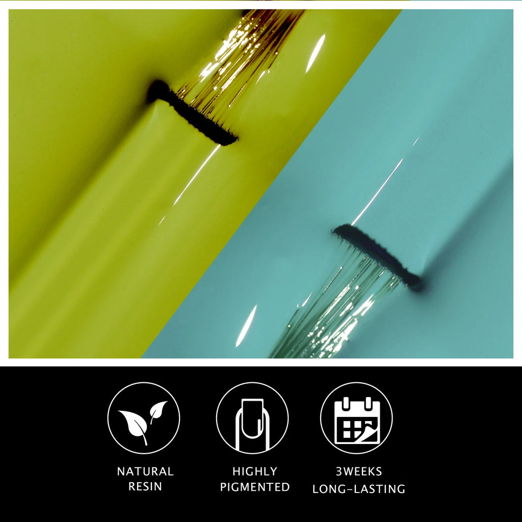 6 Colors Gel Nail Polish Set – UV Neon Manicure Kit with Box