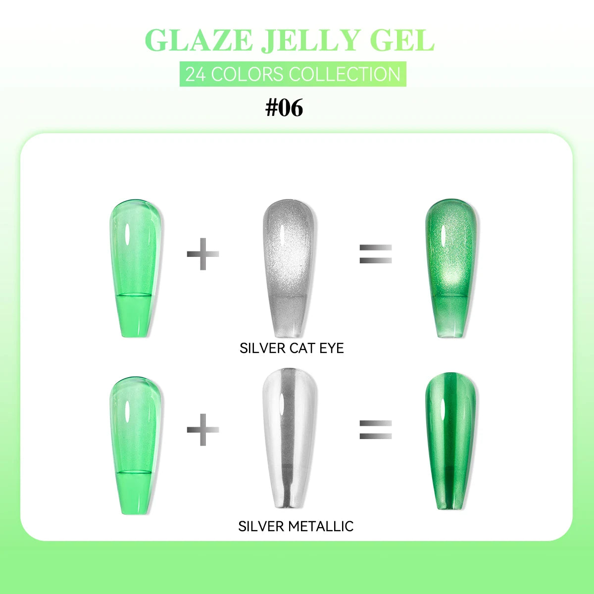 24 Colors Jelly Sheer UV Gel Nail Polish Set – High Pigment with Box