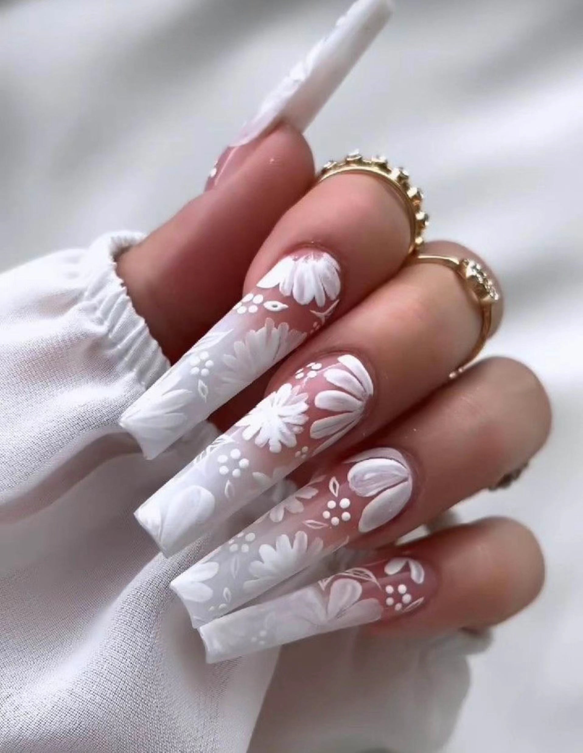 XXL Custom Press On Nails – Handmade Acrylic False Nails with Box