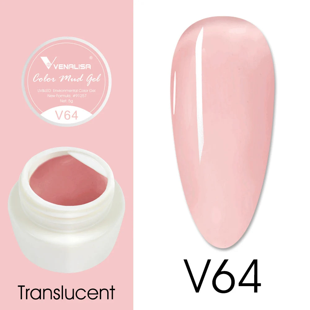 Venalisa Color Mud Gel – Pure Color DIY Nail Art UV Gel Polish