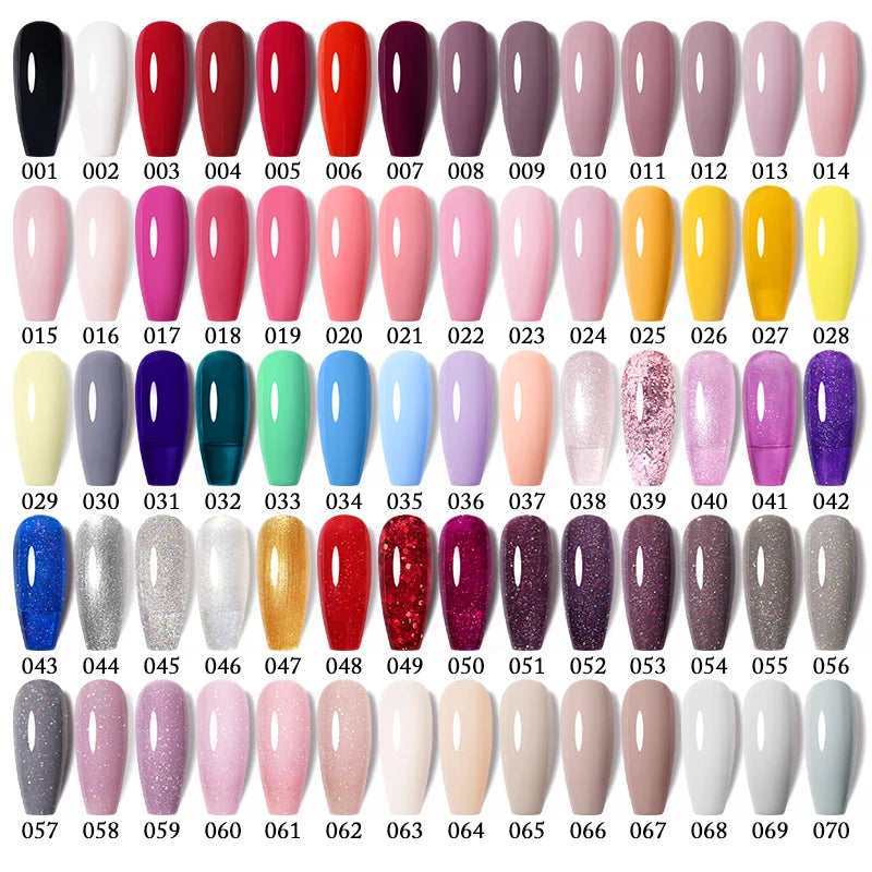 7.5ml Glitter UV Gel Nail Polish – Colorful Sequins Soak Off Gel