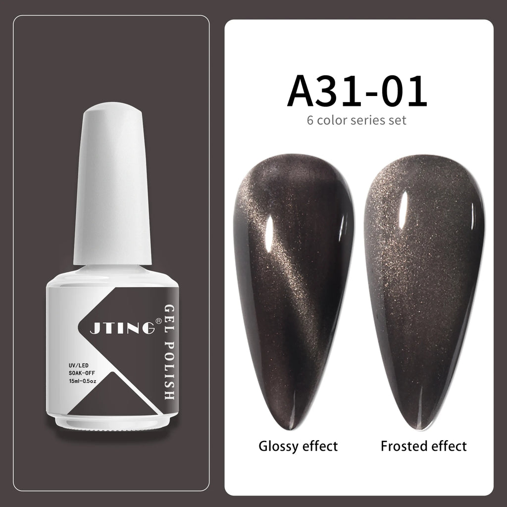 6 Colors UV LED Gel Nail Polish Set – Manicure Kit with Box