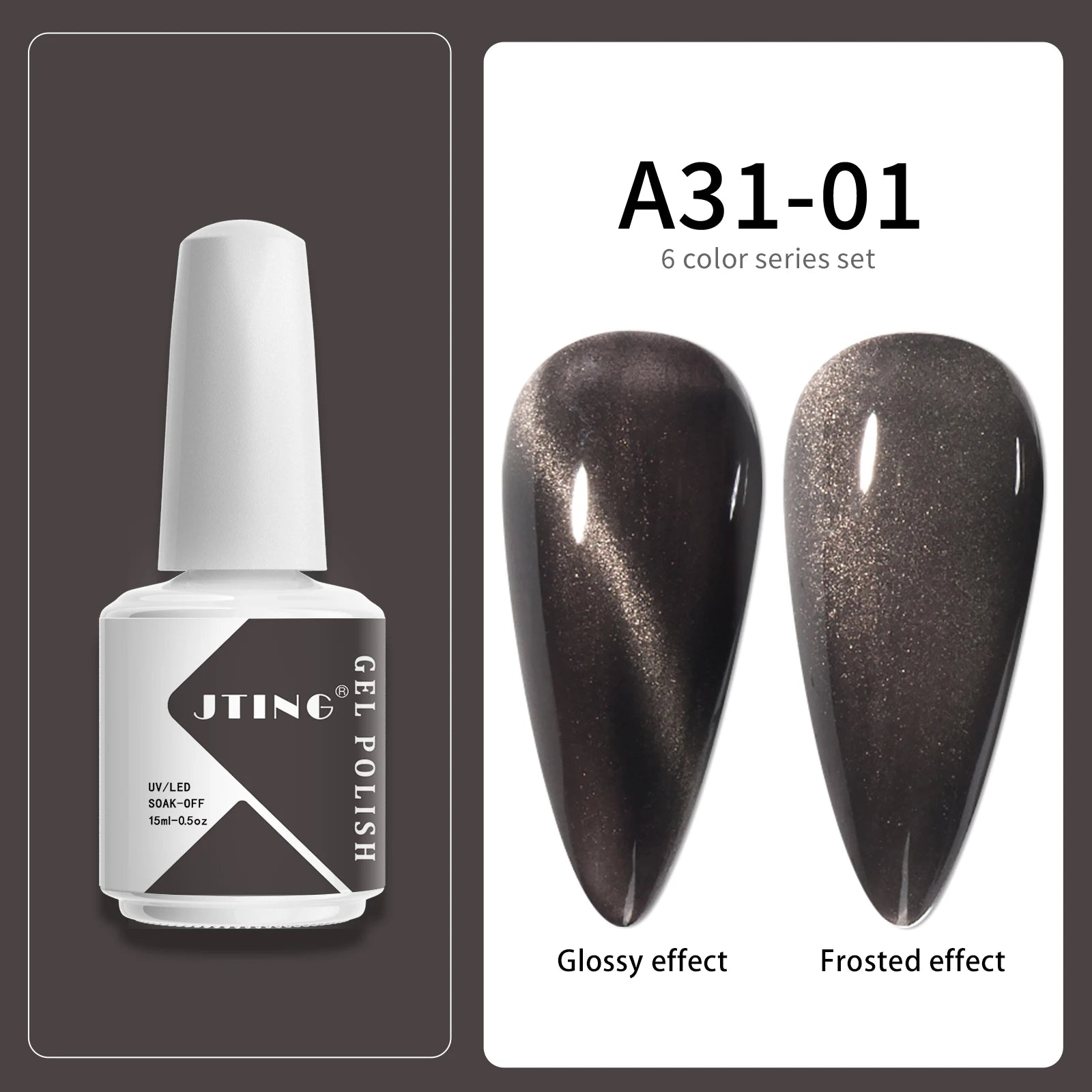 6 Colors UV LED Gel Nail Polish Set – Manicure Kit with Box