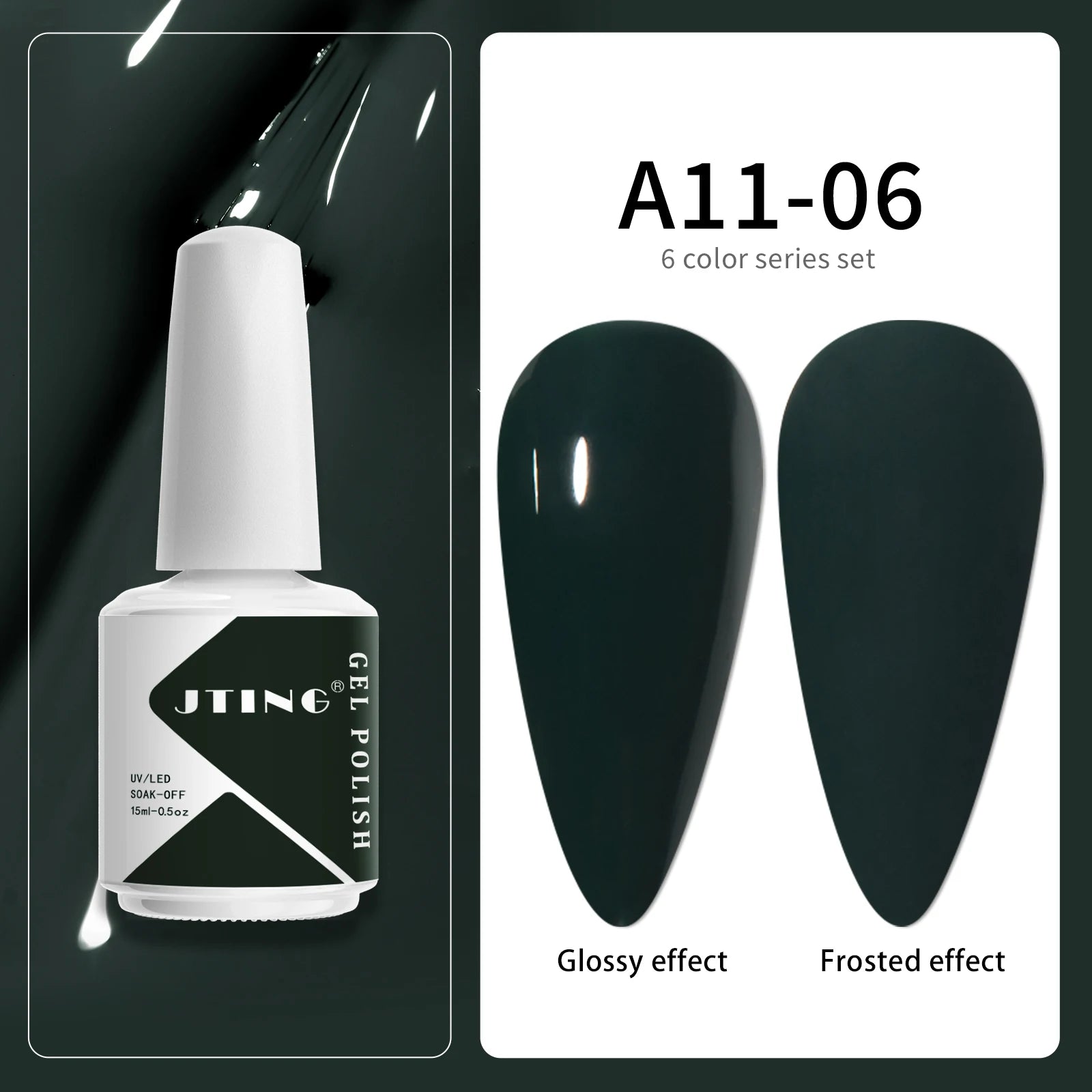 6 Colors Gel Nail Polish Set – UV Neon Manicure Kit with Box