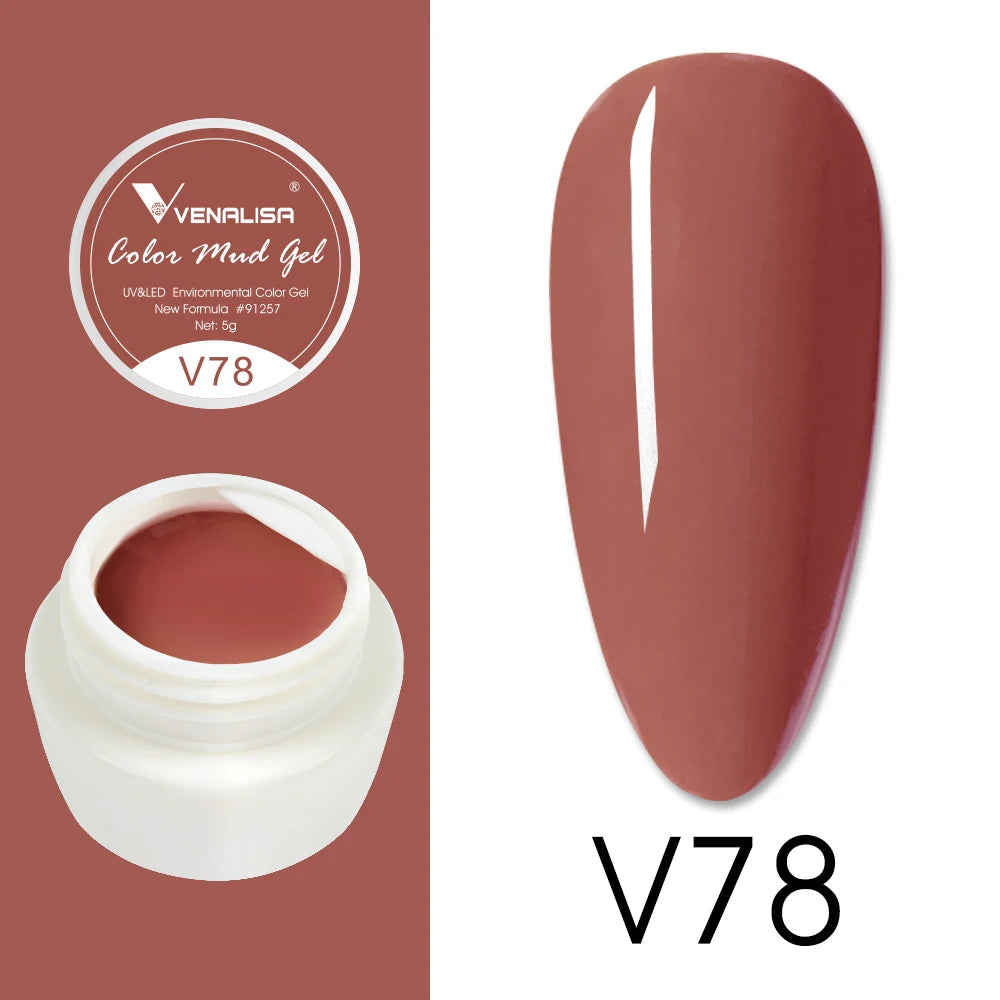 Venalisa Color Mud Gel – Pure Color DIY Nail Art UV Gel Polish