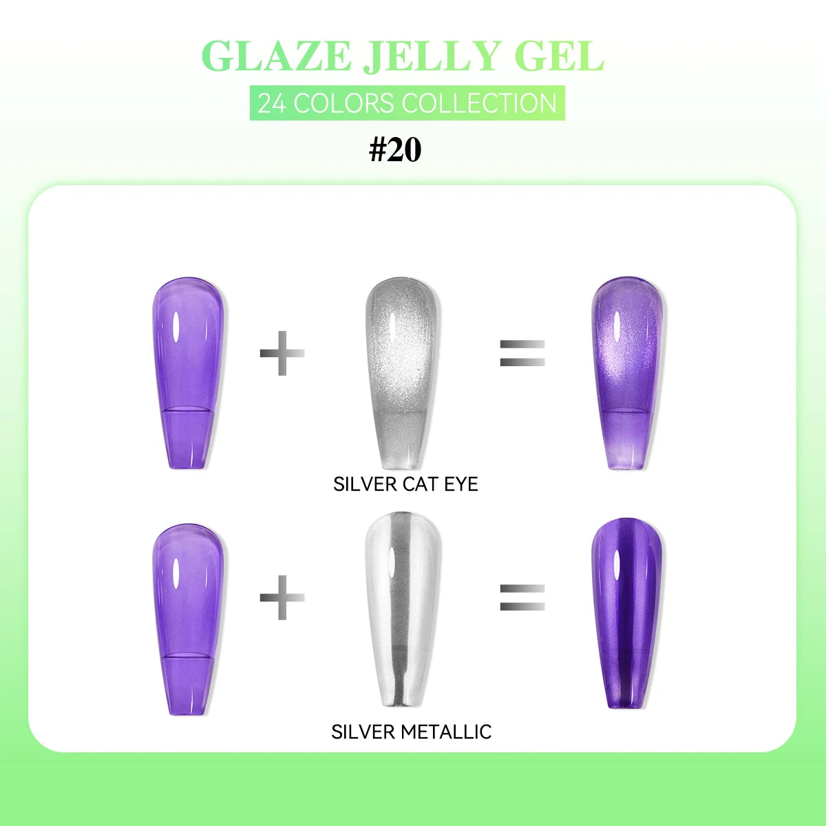 24 Colors Jelly Sheer UV Gel Nail Polish Set – High Pigment with Box