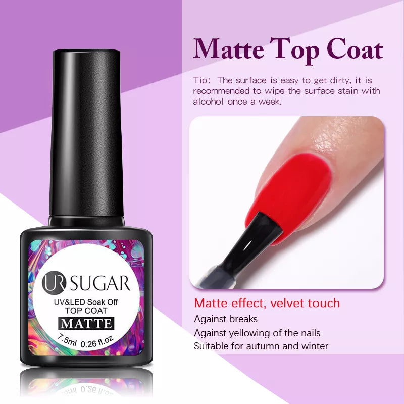 7.5ml Glitter UV Gel Nail Polish – Colorful Sequins Soak Off Gel