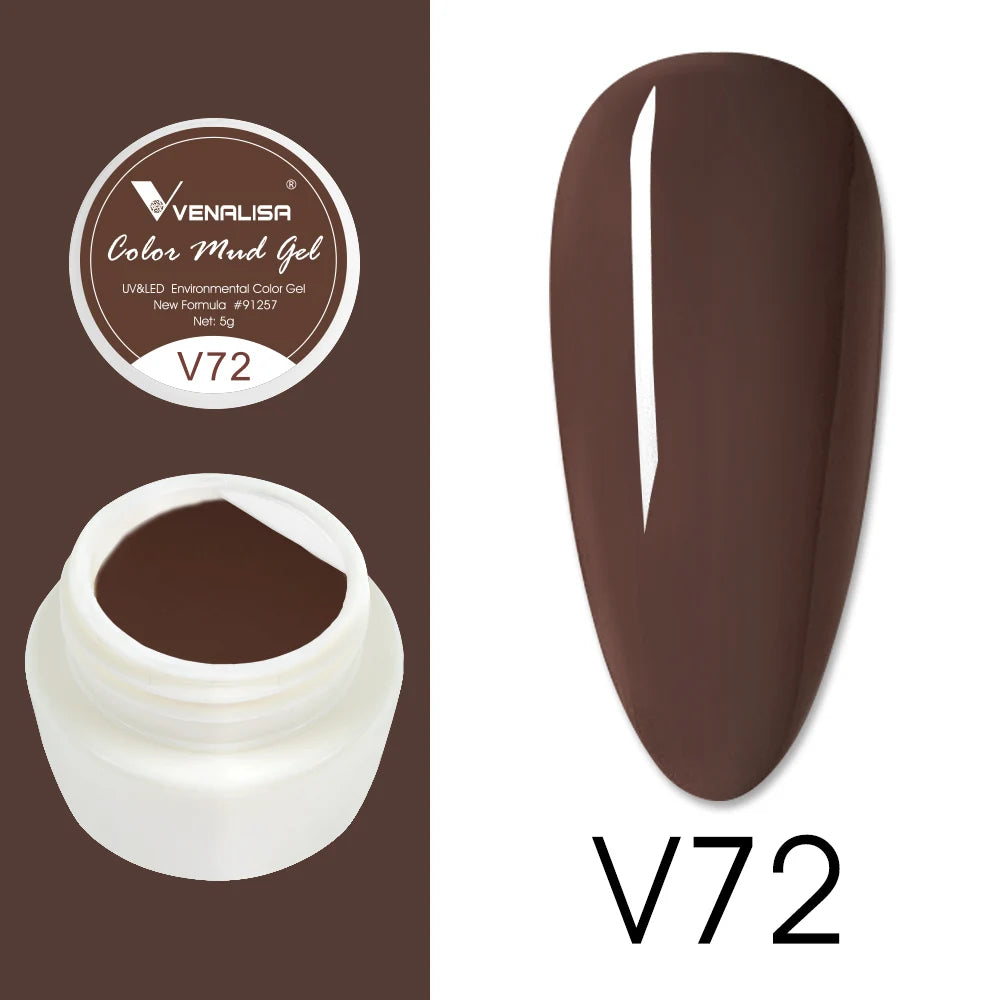 Venalisa Color Mud Gel – Pure Color DIY Nail Art UV Gel Polish