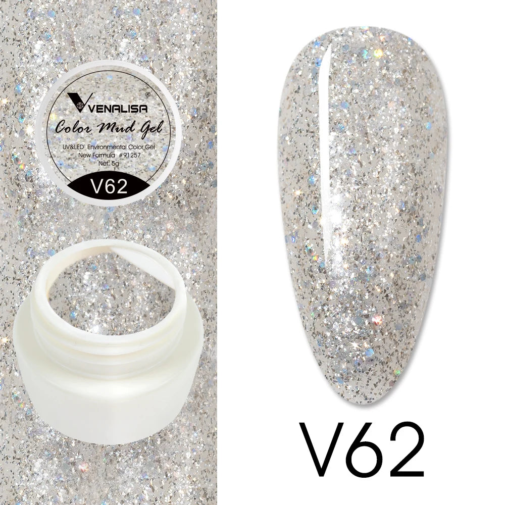 Venalisa Color Mud Gel – Pure Color DIY Nail Art UV Gel Polish