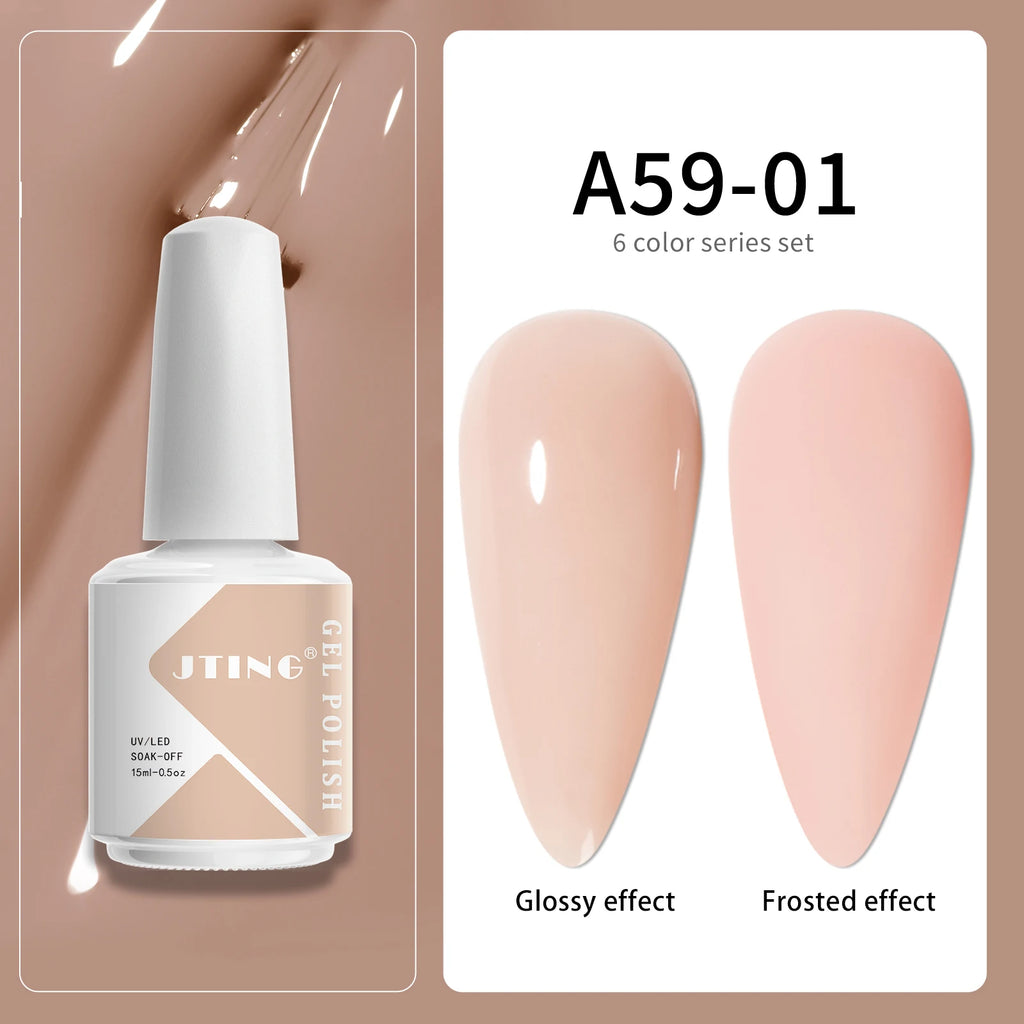 15ml Gel Nail Polish Set – Semi-Permanent UV LED Manicure Kit with Box