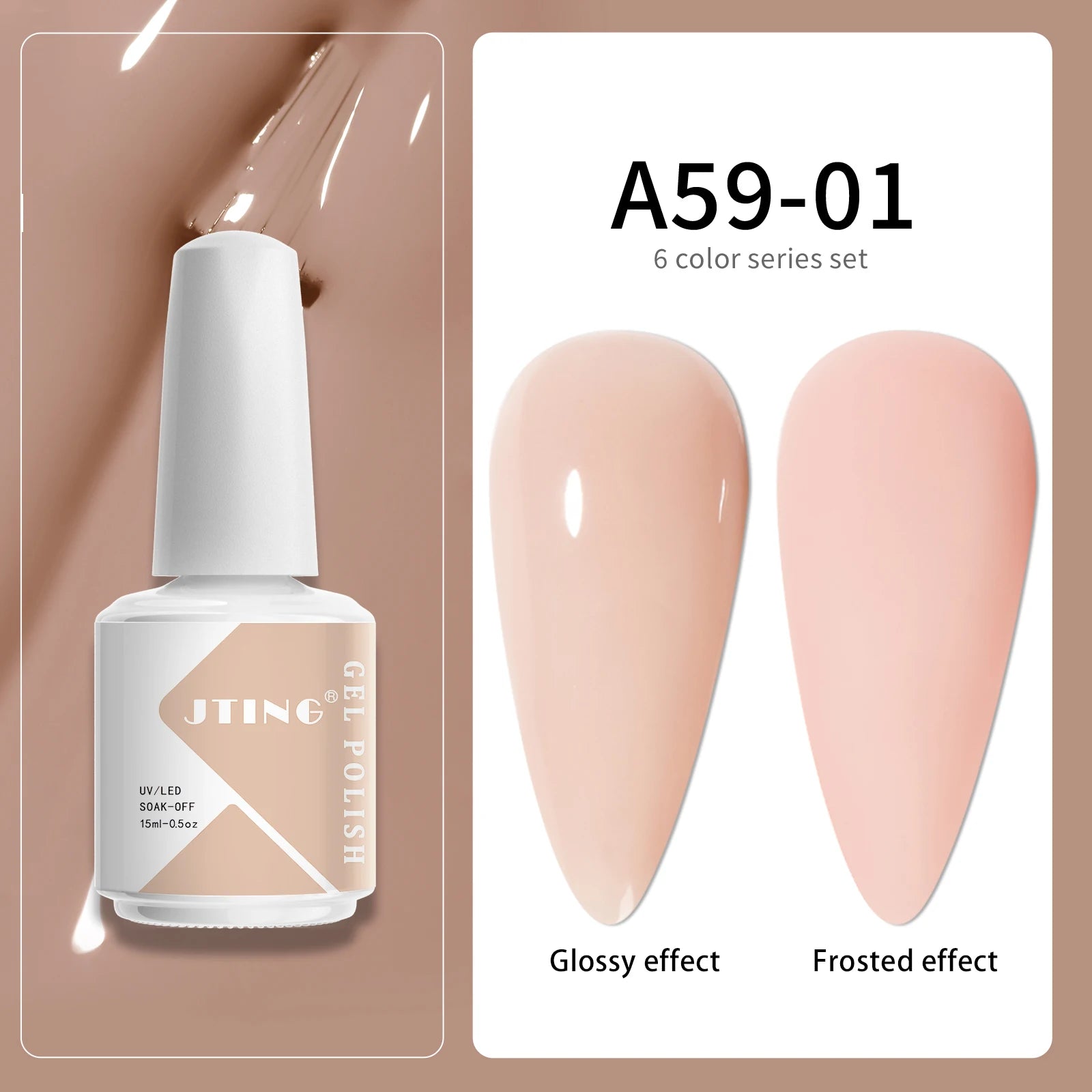 15ml Gel Nail Polish Set – Semi-Permanent UV LED Manicure Kit with Box