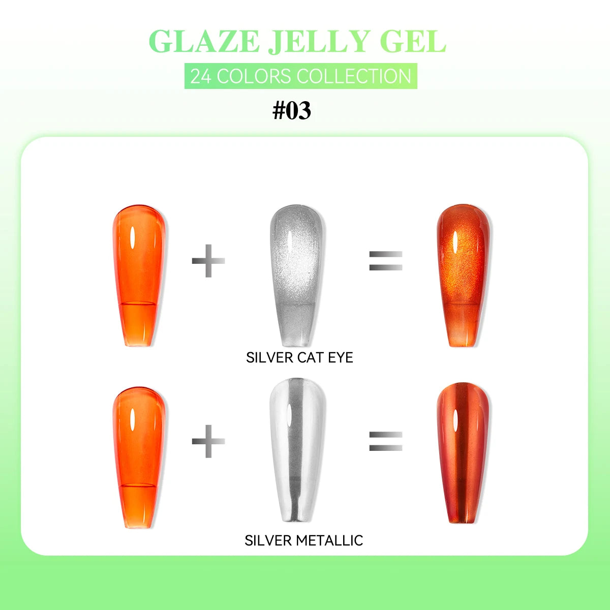 24 Colors Jelly Sheer UV Gel Nail Polish Set – High Pigment with Box