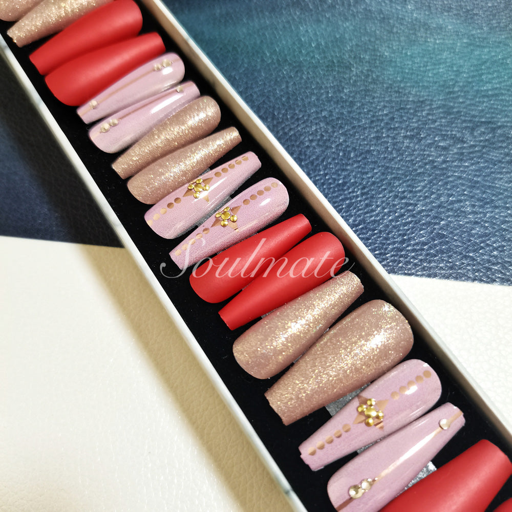 Soulmate  Press On Nails – False Fingernails with Box