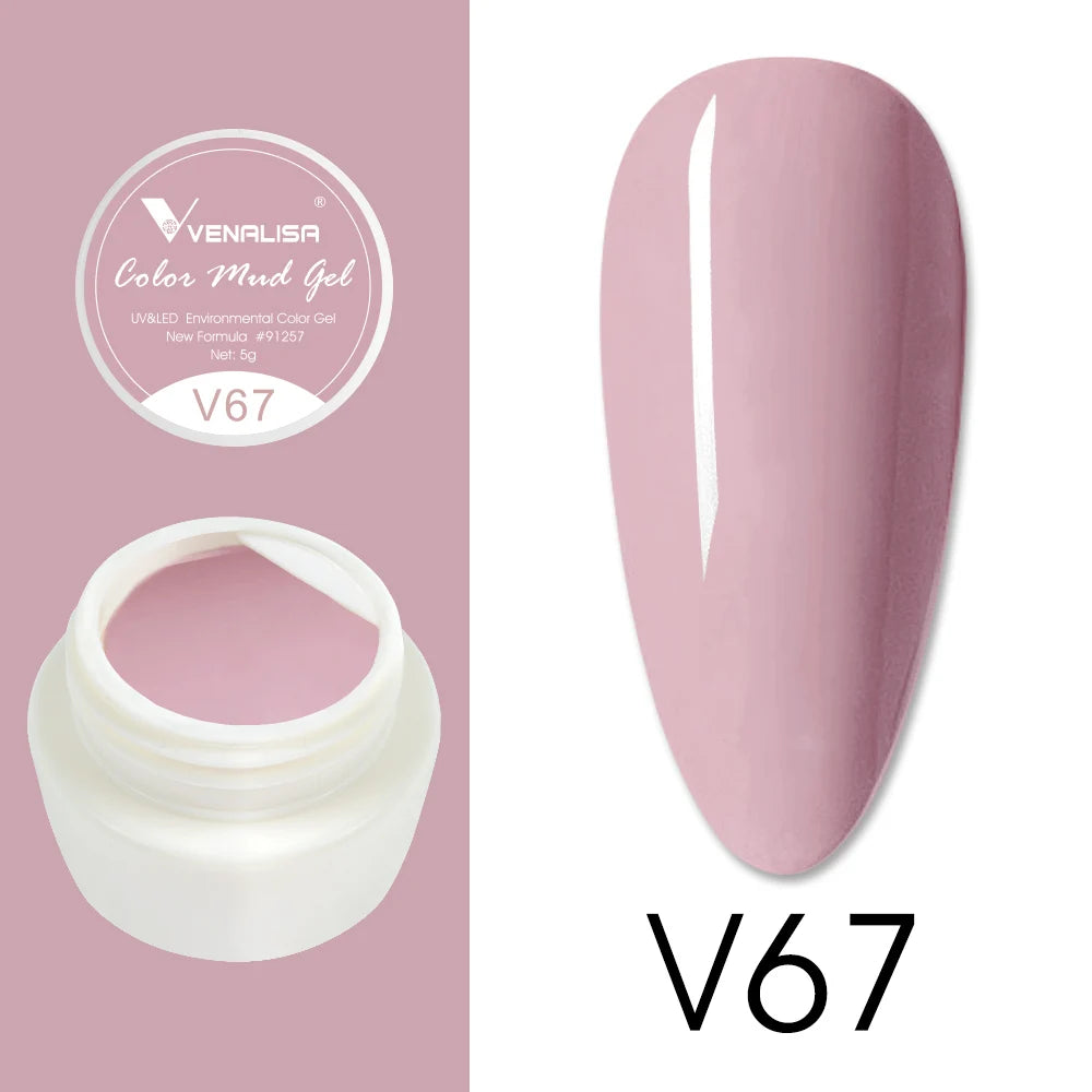 Venalisa Color Mud Gel – Pure Color DIY Nail Art UV Gel Polish