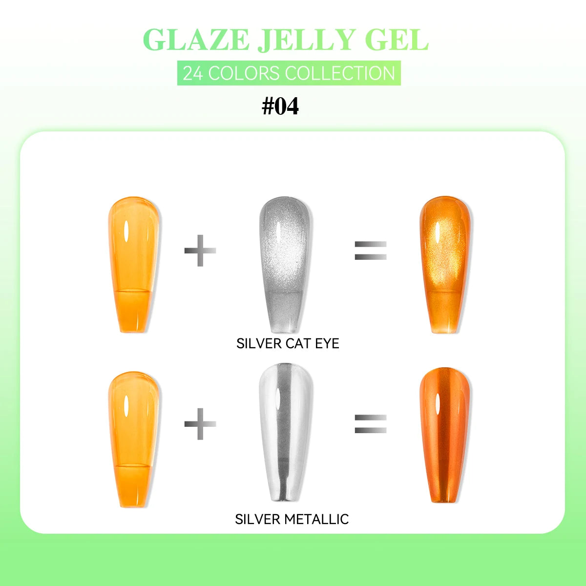 24 Colors Jelly Sheer UV Gel Nail Polish Set – High Pigment with Box