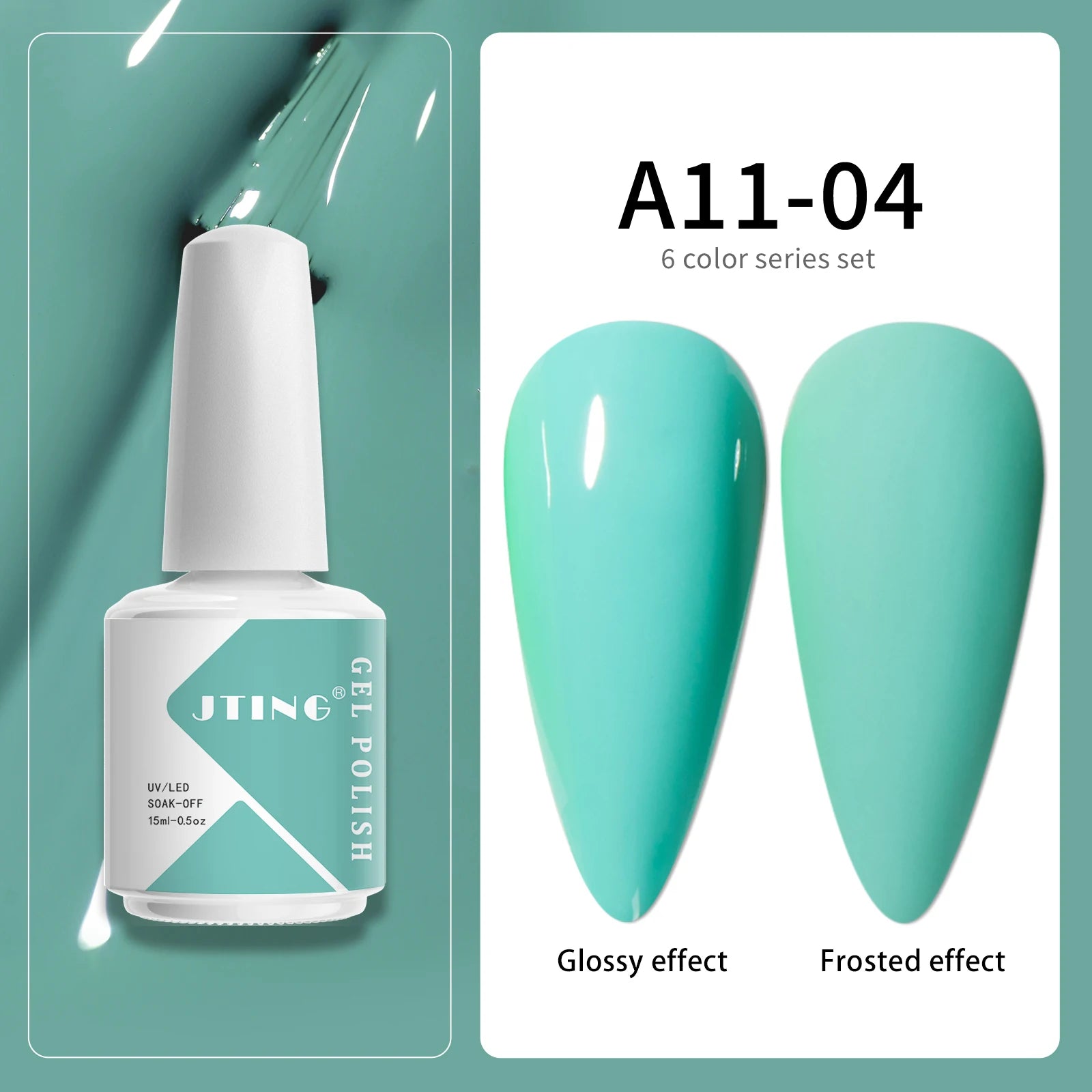 6 Colors Gel Nail Polish Set – UV Neon Manicure Kit with Box