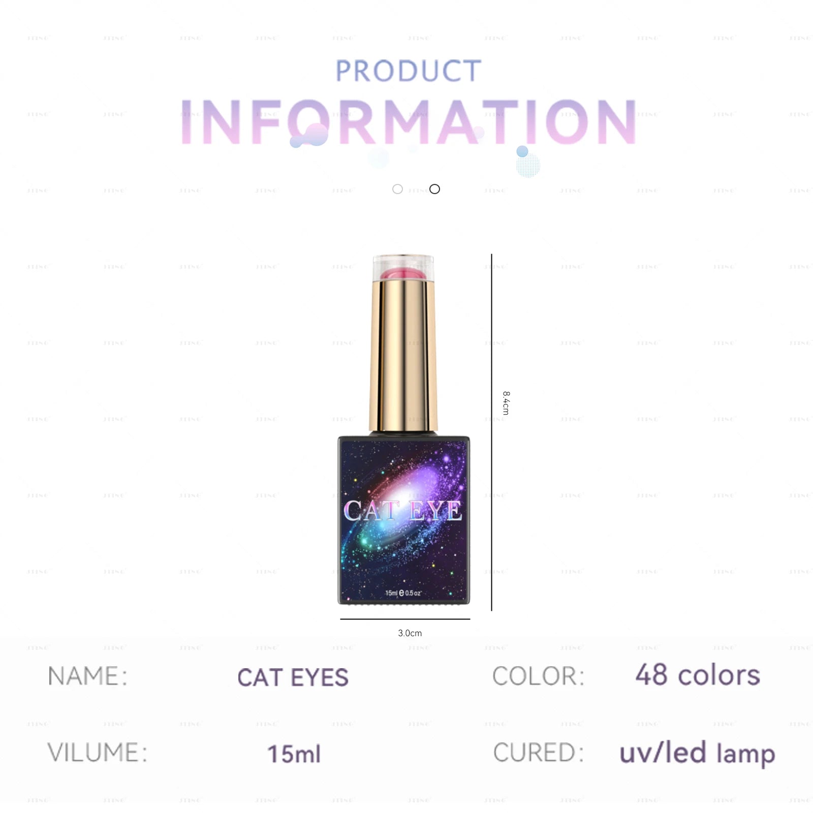 48 Colors Cat Eye Gel Polish Set – Magnetic UV Nail Kit with Box