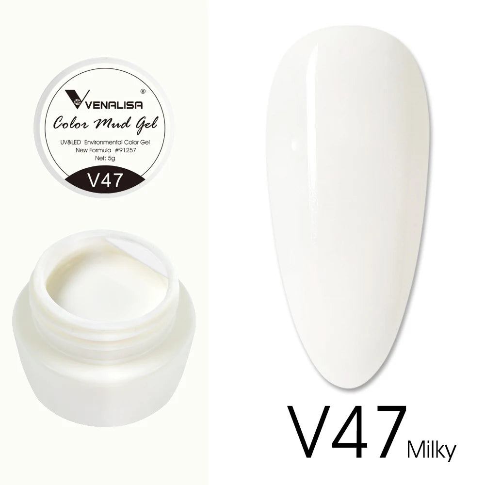 Venalisa Color Mud Gel – Pure Color DIY Nail Art UV Gel Polish