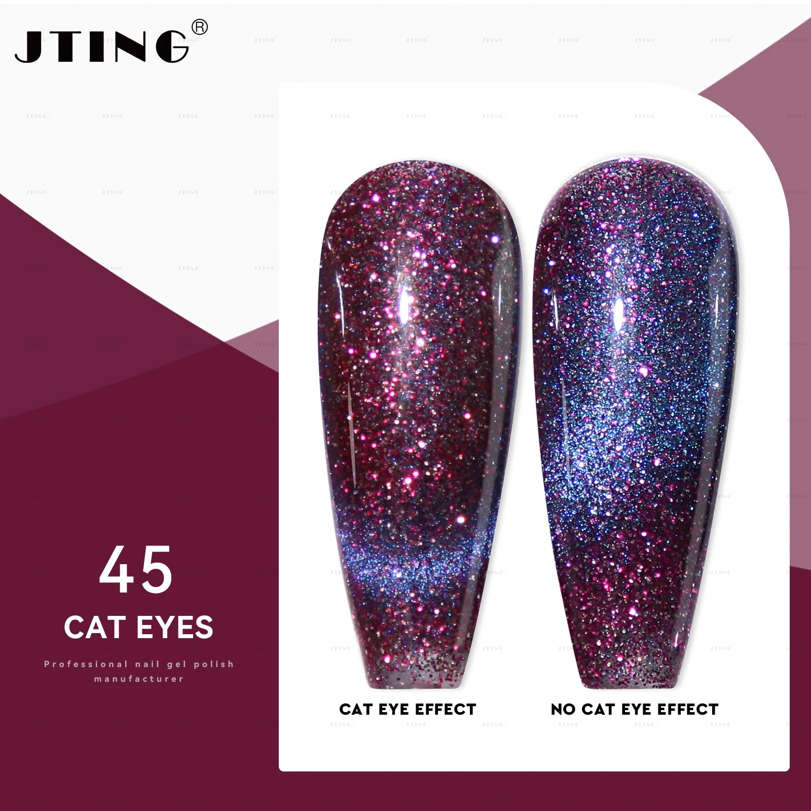 48 Colors Cat Eye Gel Polish Set – Magnetic UV Nail Kit with Box