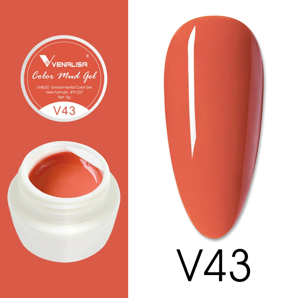 Venalisa Color Mud Gel – Pure Color DIY Nail Art UV Gel Polish