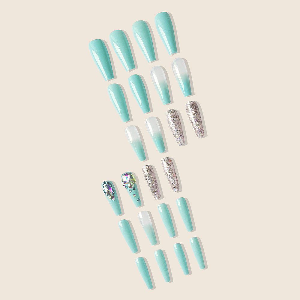 Long Coffin Press On Nails – Colorful Matte Ballerina False Nails (Wholesale)