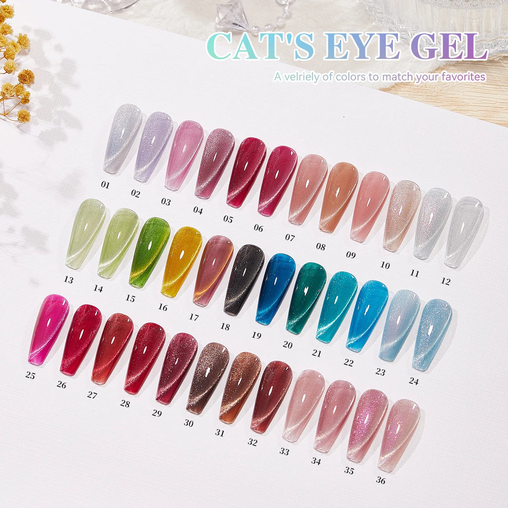 36 Colors Cat Eye Gel Polish Set – UV Gel Nail Polish