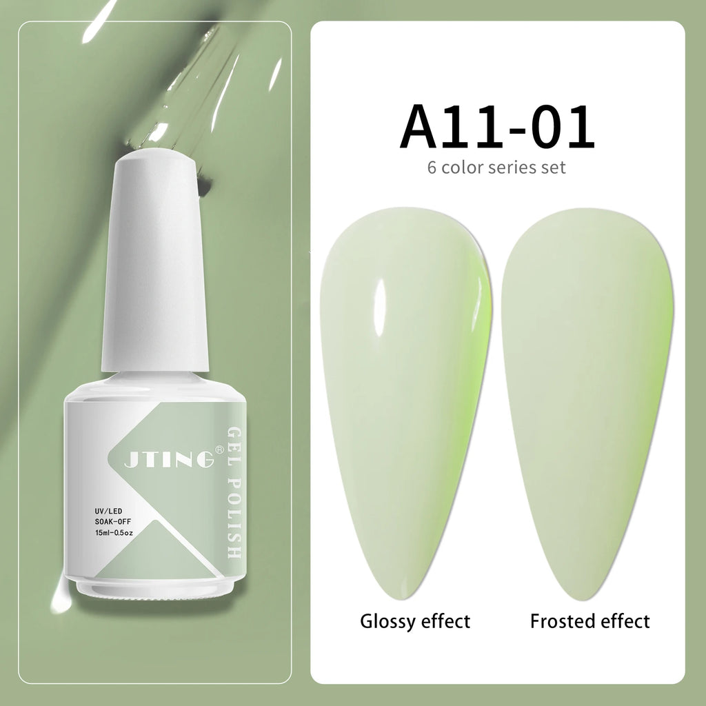 6 Colors Gel Nail Polish Set – UV Neon Manicure Kit with Box