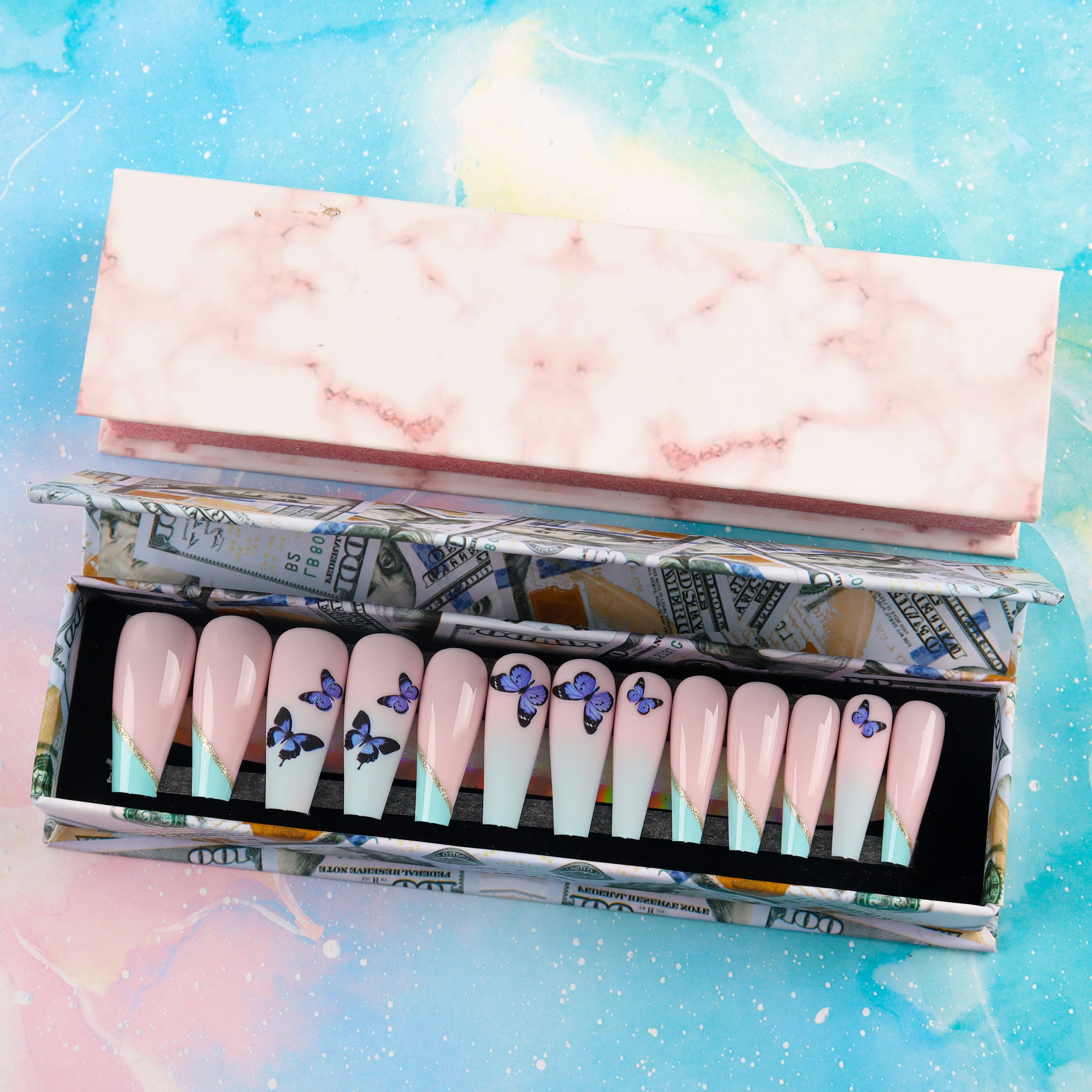 New Arrival Press On Nails – Artificial False Fingernails with Box