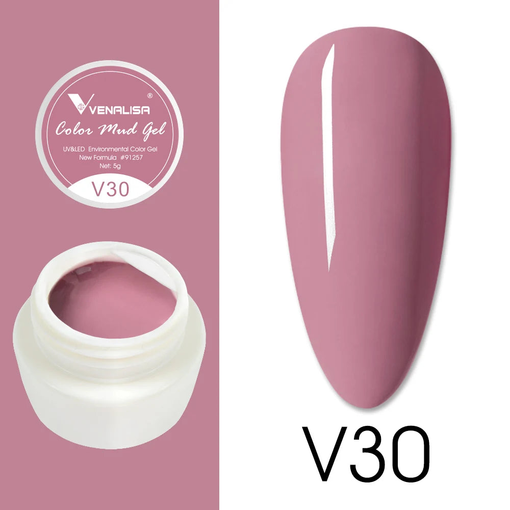 Venalisa Color Mud Gel – Pure Color DIY Nail Art UV Gel Polish