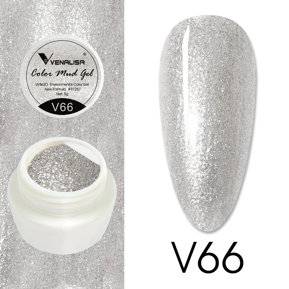 Venalisa Color Mud Gel – Pure Color DIY Nail Art UV Gel Polish