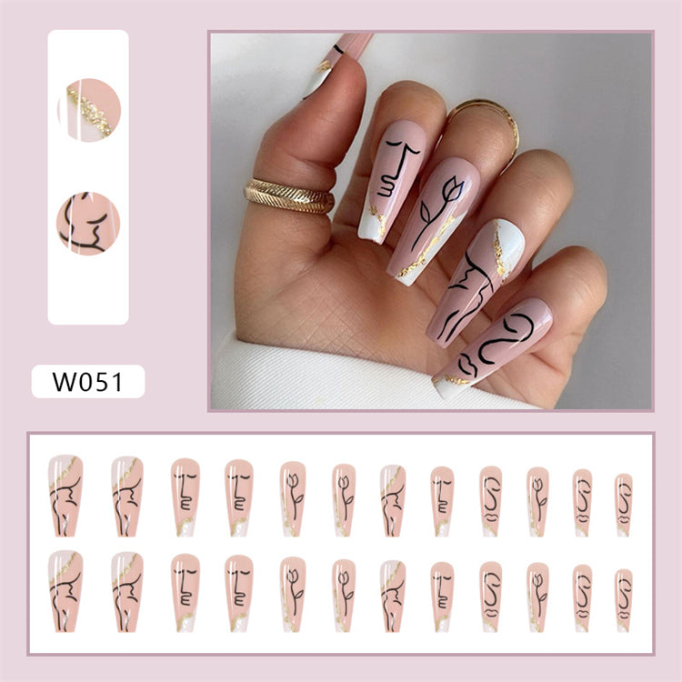 Long Coffin Press On Nails – Colorful Matte Ballerina False Nails (Wholesale)
