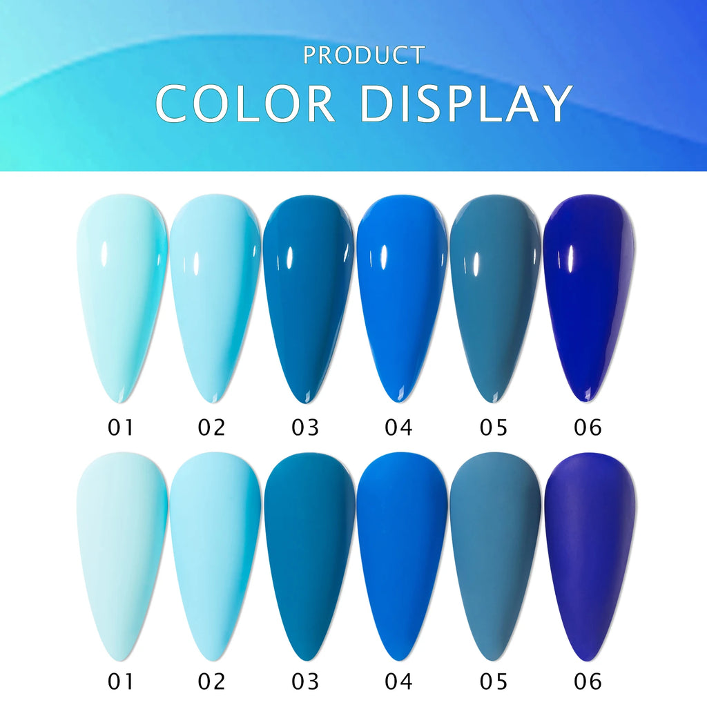 6 Colors Gel Nail Polish Set – UV Gel with Box