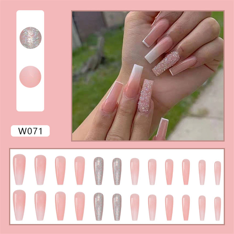Long Coffin Press On Nails – Colorful Matte Ballerina False Nails (Wholesale)