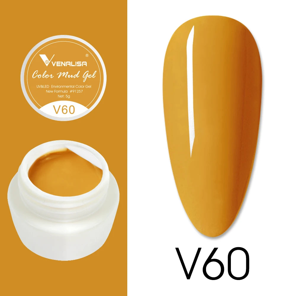 Venalisa Color Mud Gel – Pure Color DIY Nail Art UV Gel Polish