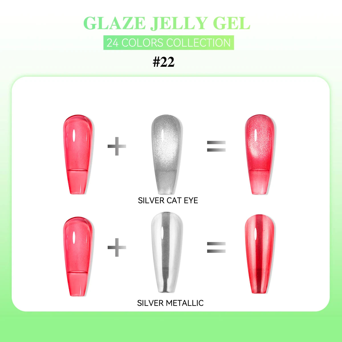 24 Colors Jelly Sheer UV Gel Nail Polish Set – High Pigment with Box