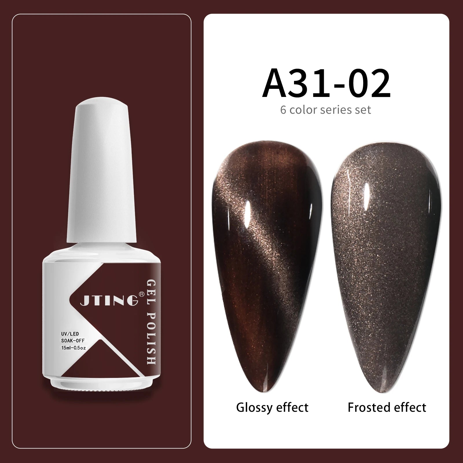 6 Colors UV LED Gel Nail Polish Set – Manicure Kit with Box