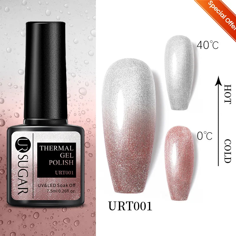 7.5ml Glitter UV Gel Nail Polish – Colorful Sequins Soak Off Gel