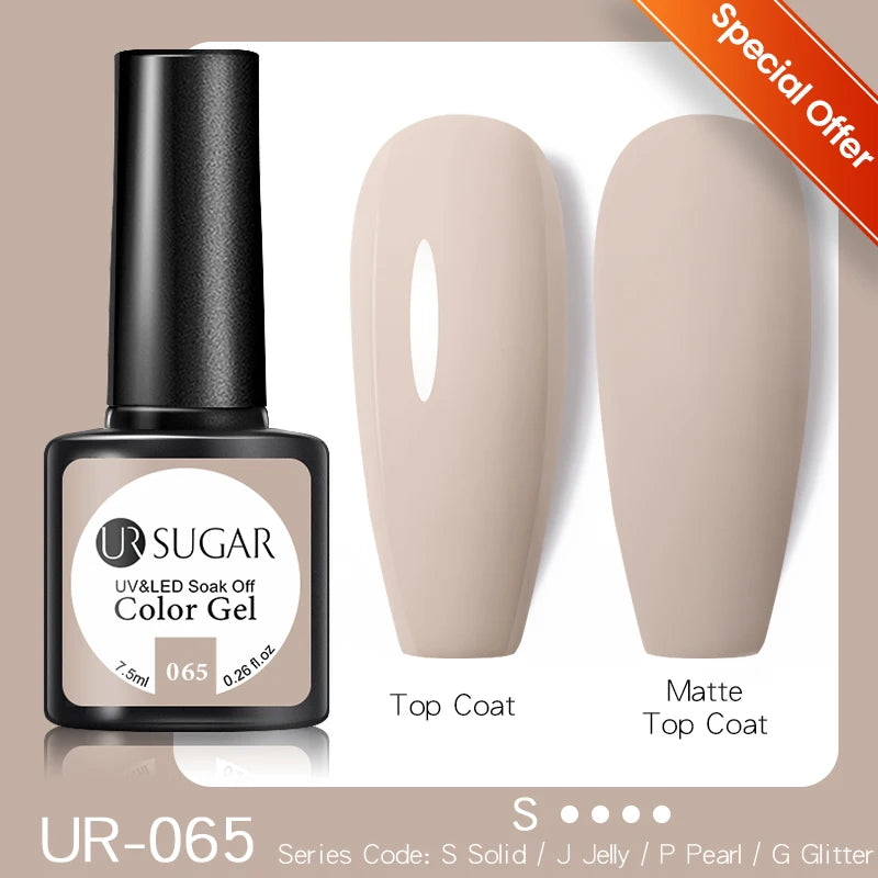 7.5ml Glitter UV Gel Nail Polish – Colorful Sequins Soak Off Gel