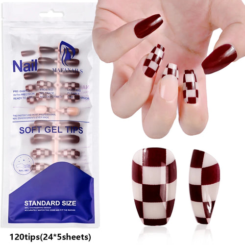 100pcs Light Pink Press On Nails – Full Set False Nails