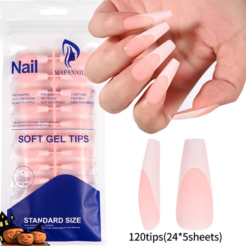 100pcs Light Pink Press On Nails – Full Set False Nails