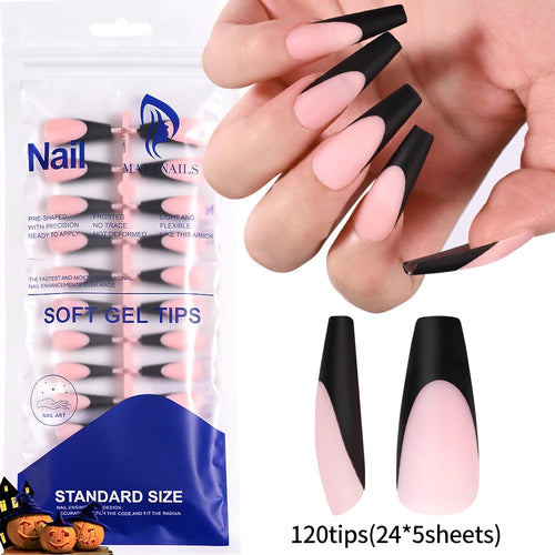100pcs Light Pink Press On Nails – Full Set False Nails