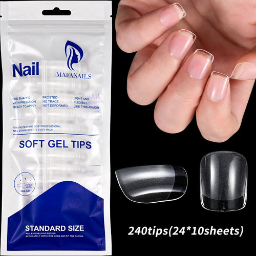 100pcs Light Pink Press On Nails – Full Set False Nails